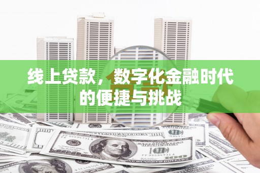 鄯善线上贷款，数字化金融时代的便捷与挑战