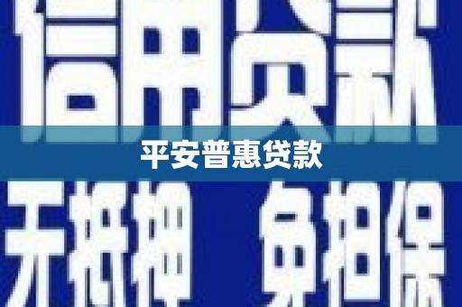 鄯善平安普惠贷款