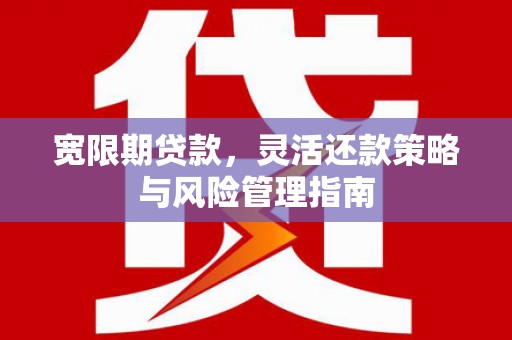 鄯善宽限期贷款，灵活还款策略与风险管理指南
