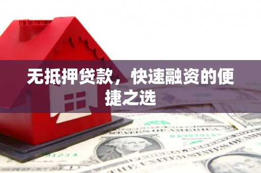 鄯善无抵押贷款，快速融资的便捷之选