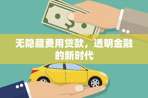 鄯善无隐藏费用贷款，透明金融的新时代