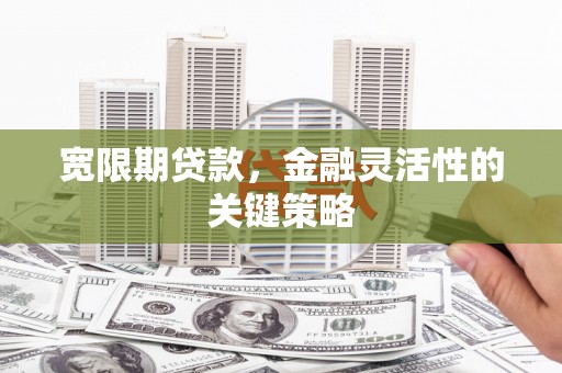 鄯善宽限期贷款，金融灵活性的关键策略