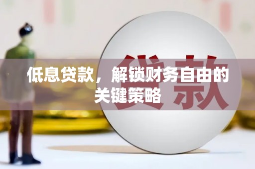鄯善低息贷款，解锁财务自由的关键策略