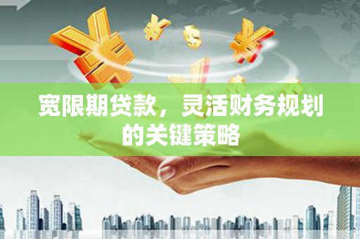 鄯善宽限期贷款，灵活财务规划的关键策略