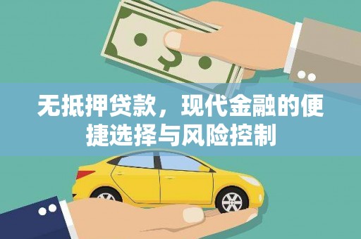 鄯善无抵押贷款，现代金融的便捷选择与风险控制