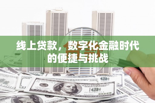 鄯善线上贷款，数字化金融时代的便捷与挑战
