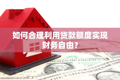 鄯善如何合理利用贷款额度实现财务自由？