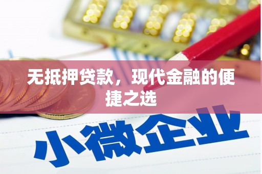 鄯善无抵押贷款，现代金融的便捷之选