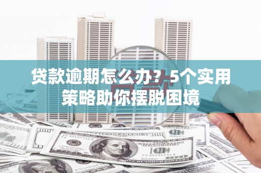 鄯善贷款逾期怎么办？5个实用策略助你摆脱困境