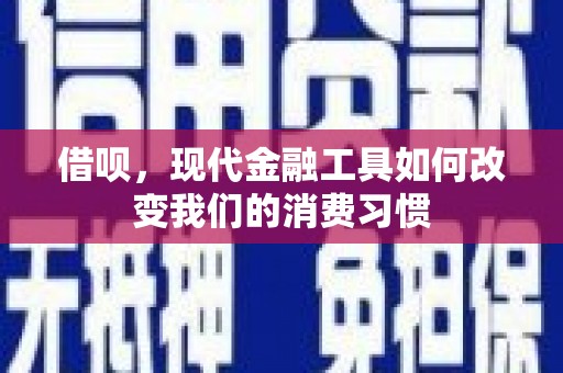 鄯善借呗，现代金融工具如何改变我们的消费习惯