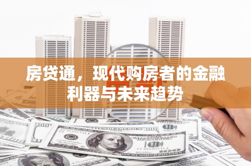 鄯善房贷通，现代购房者的金融利器与未来趋势
