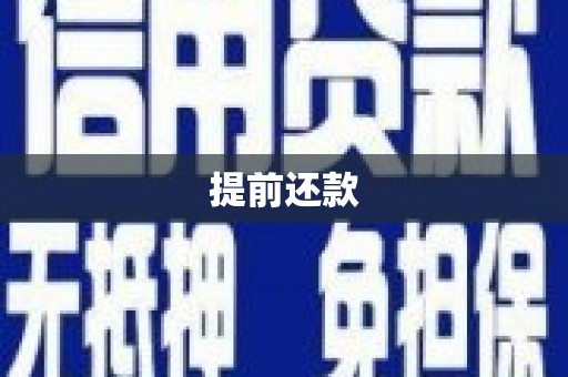 鄯善提前还款
