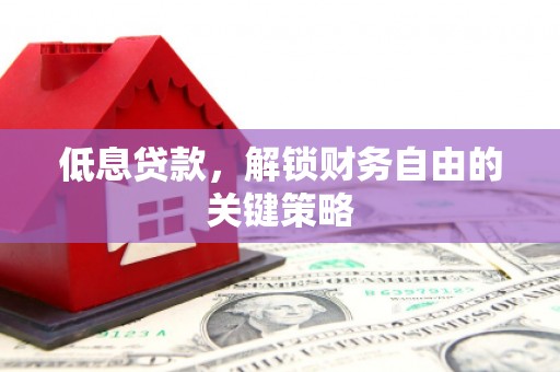 鄯善低息贷款，解锁财务自由的关键策略