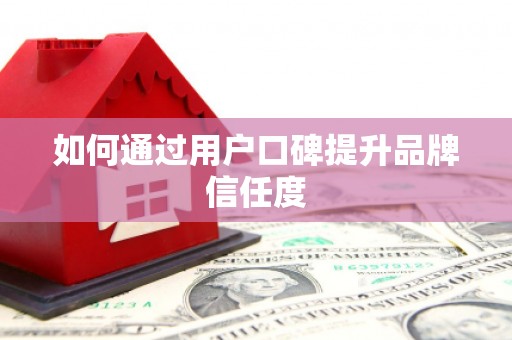 鄯善如何通过用户口碑提升品牌信任度