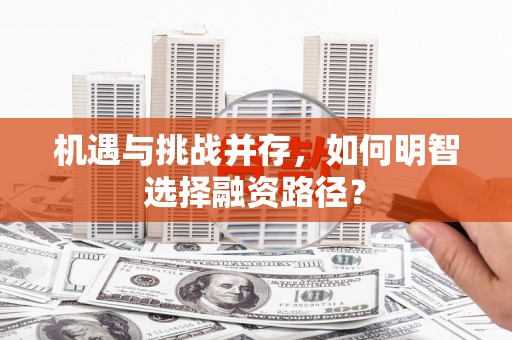 鄯善机遇与挑战并存，如何明智选择融资路径？